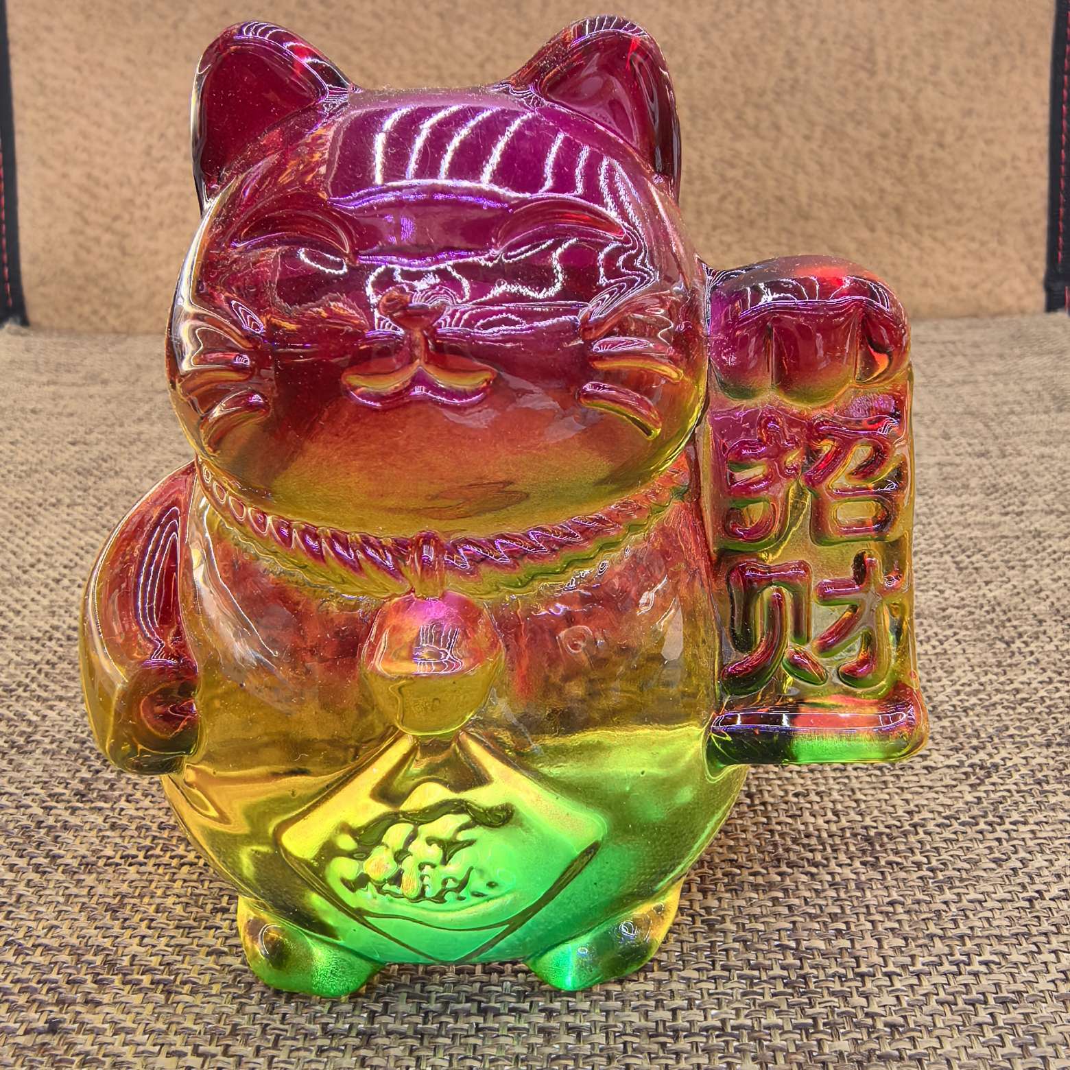 义乌市琳烺工艺品商行  水晶招财猫创意办公室桌面装饰品摆件开业送礼生日礼物详情图5