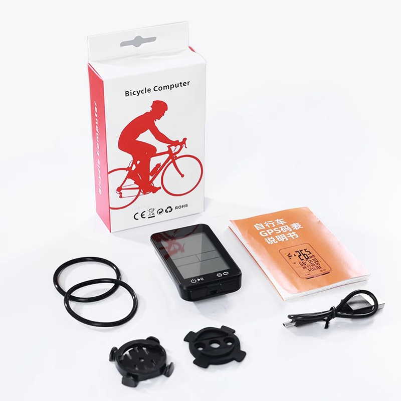 BKV310 USB rechargeable bicycle GPS odometer wireless odometer large screen wireless backlight waterproof mountain bike odometer Odometer speed meter Item Picture