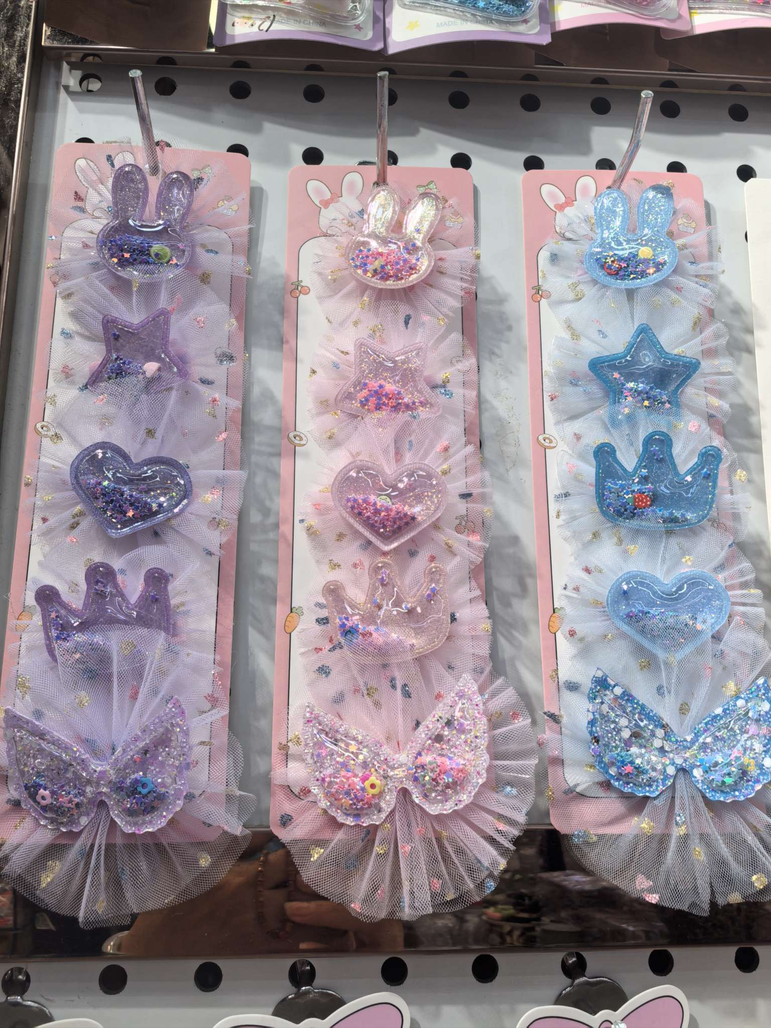 Cute bow hairpin headwear, little girl Frozen, Korean children's hair accessory, hairpin, Elsa Princess set