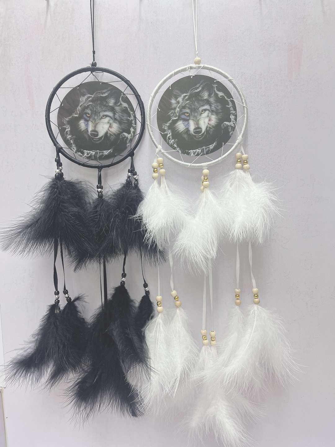 新品铺梦网挂件 欧美新款外贸羽毛 家居用品