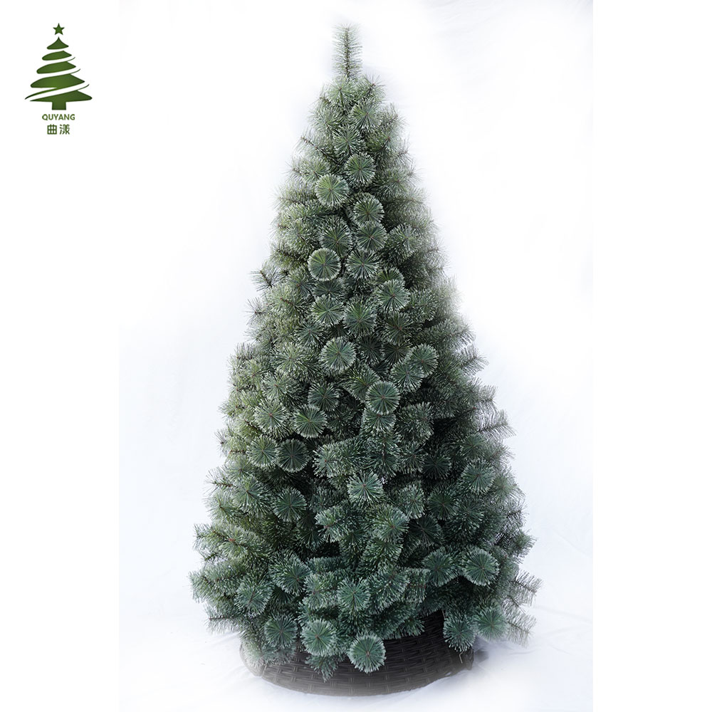 The 2025 new best-selling PET flowering pine needle luxury crypto Christmas tree can be customized in size