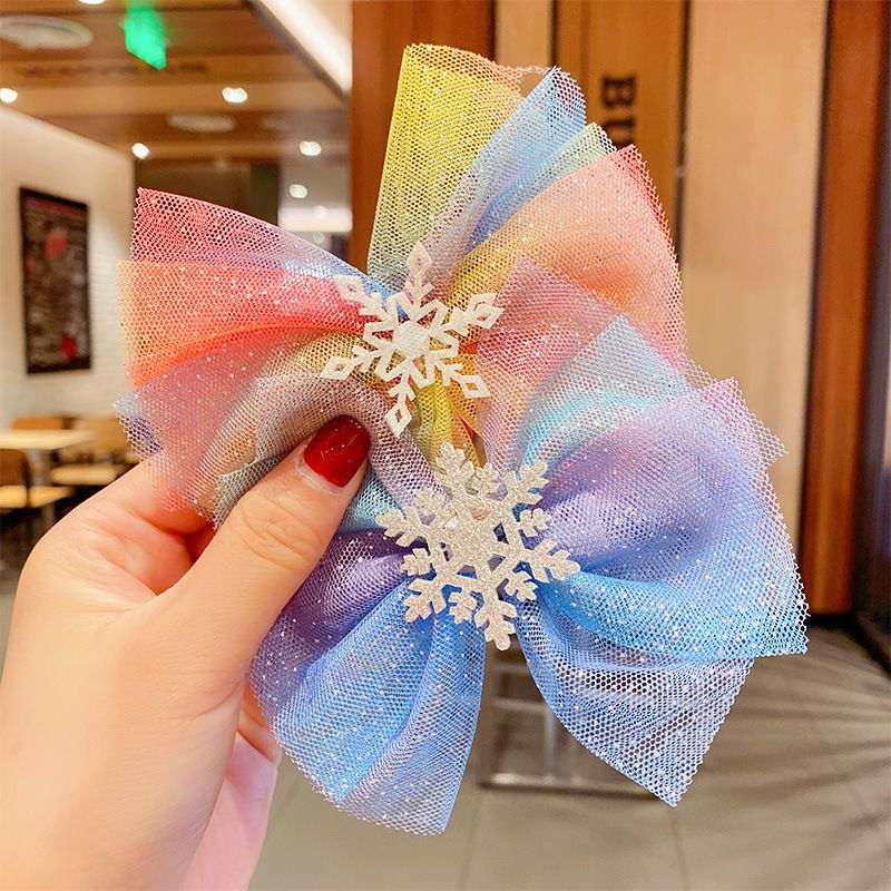 Cute bow hairpin headwear for little girls, Korean children's hair accessories and hairpin princess set Item Picture