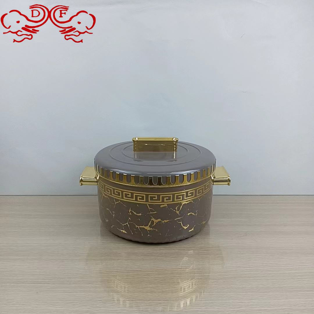 DF68907 stainless steel plastic 2378A fresh-keeping pot, large capacity insulated bucket, double-layer lunch box set from DF TRADING HOUSE in Africa details Picture