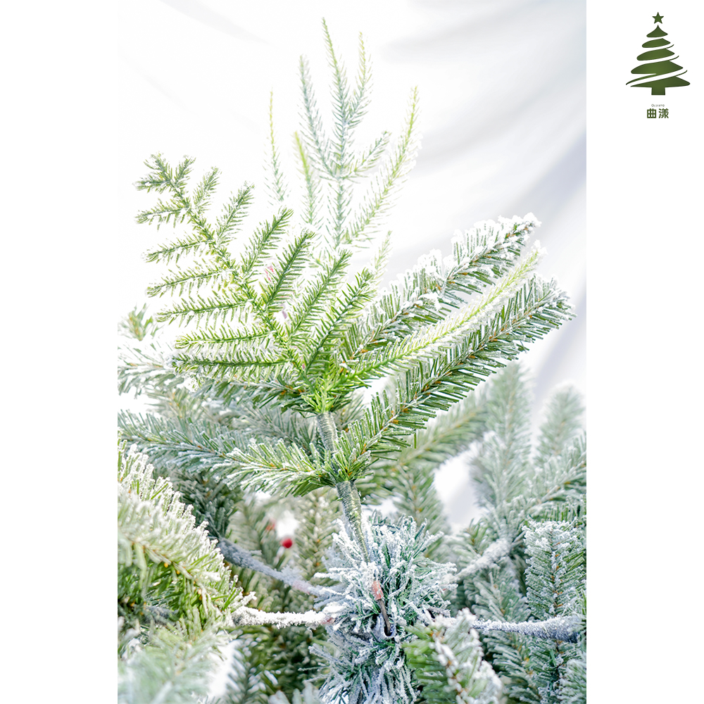 The size of the 2025 new 2.1-meter PE mixed tree white velvet Christmas tree can be customized Application Scenario