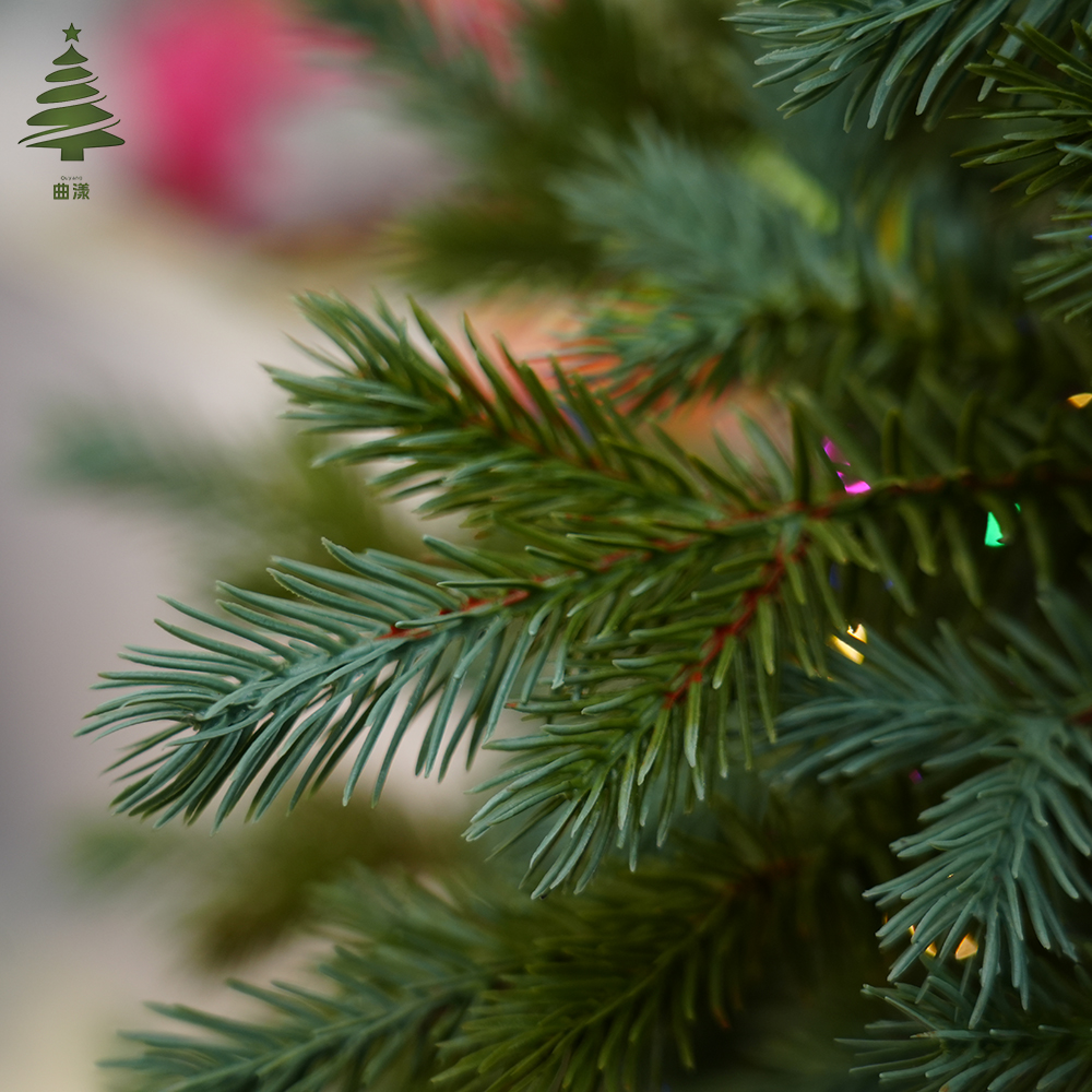 2025 New model 2.1-meter pre-installed LED light Christmas tree, PE/PVC automatic Christmas tree, Christmas decoration tree details Picture