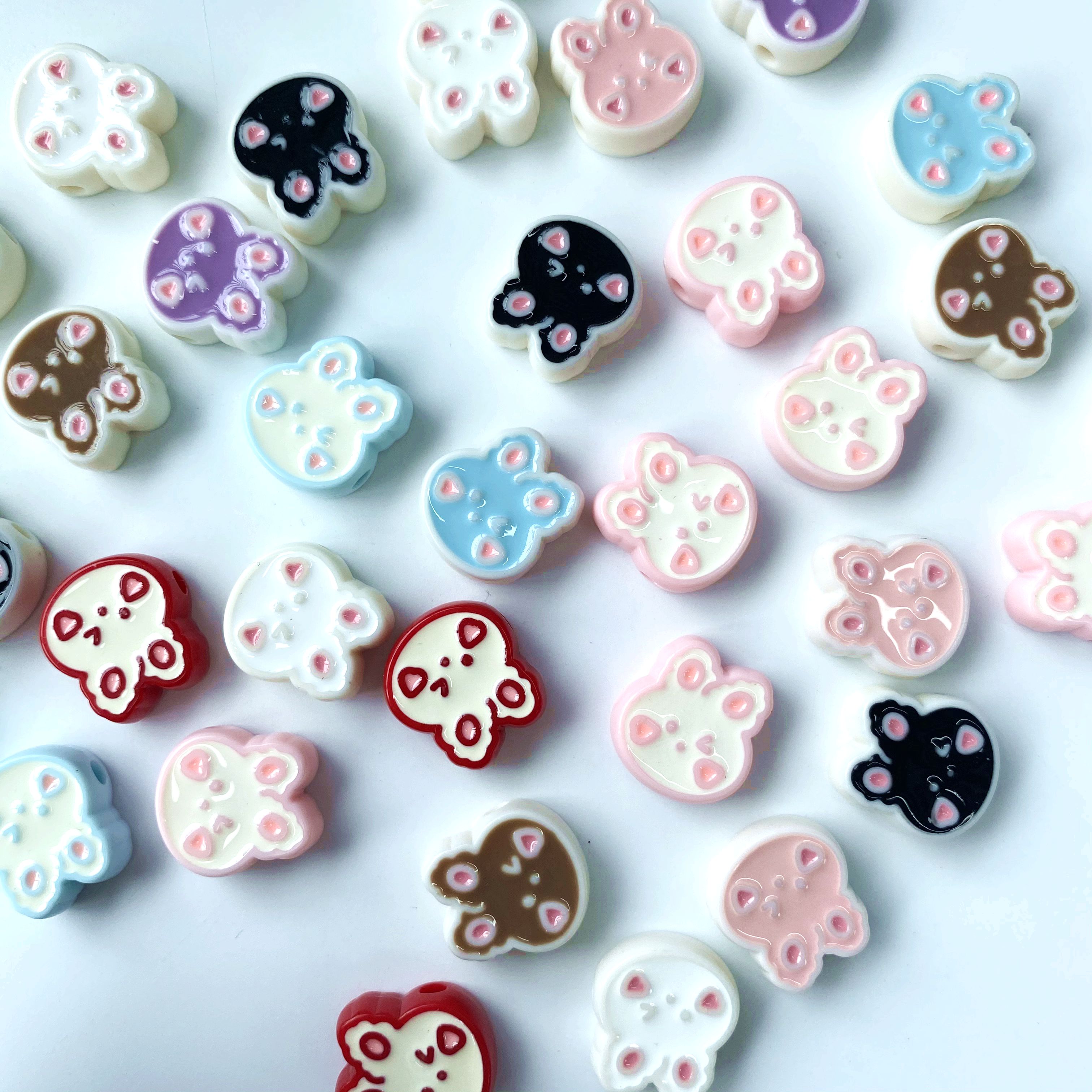 Acrylic oil-dripping, cute and adorable rabbit creative diy pendant/mobile phone pendant chain, keychain, hanging bag, pendant accessory material Item Picture