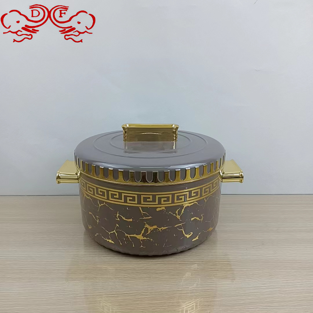 DF68907 stainless steel plastic 2378A fresh-keeping pot, large capacity insulated bucket, double-layer lunch box set from DF TRADING HOUSE in Africa Item Picture