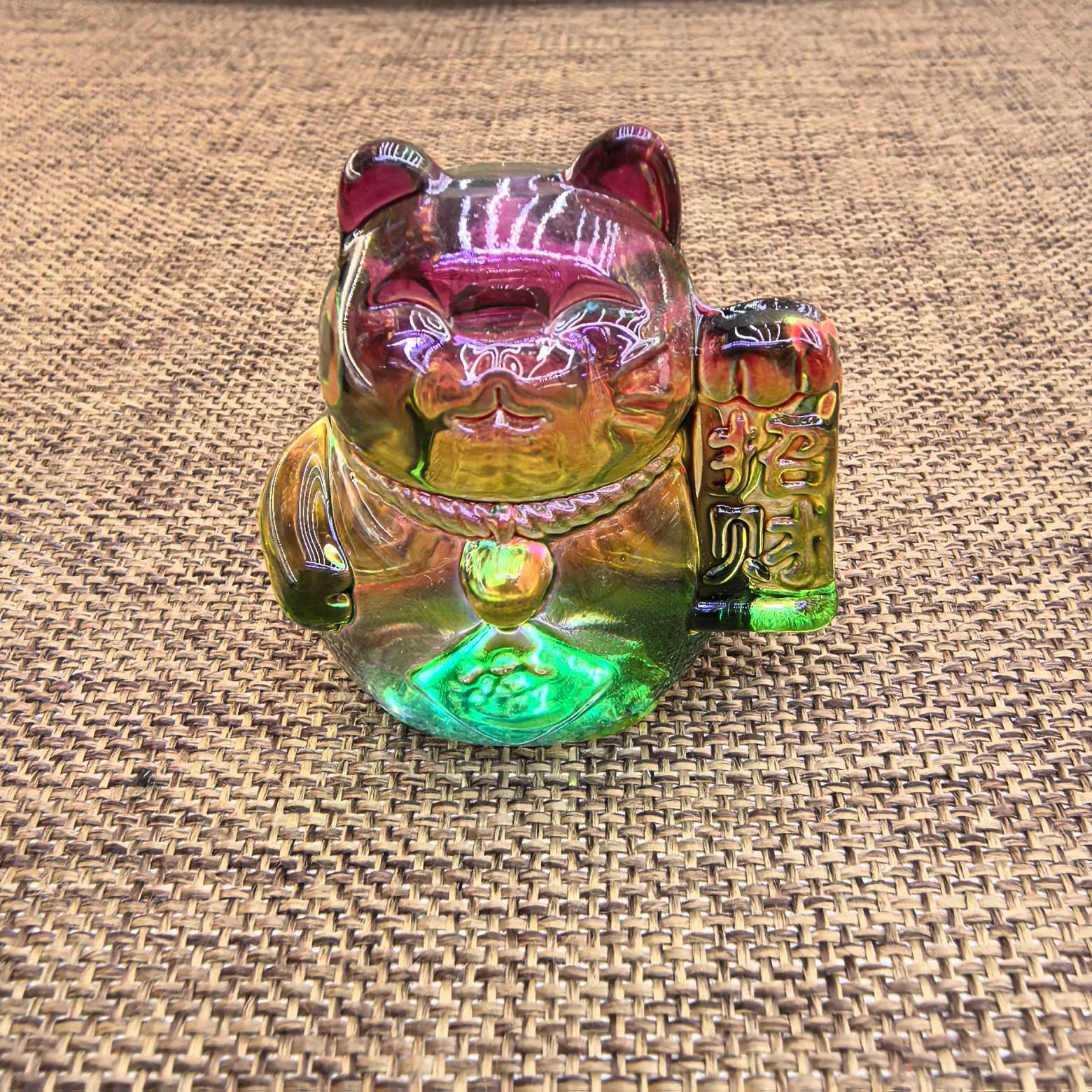 义乌市琳烺工艺品商行  水晶招财猫创意办公室桌面装饰品摆件开业送礼生日礼物详情图7