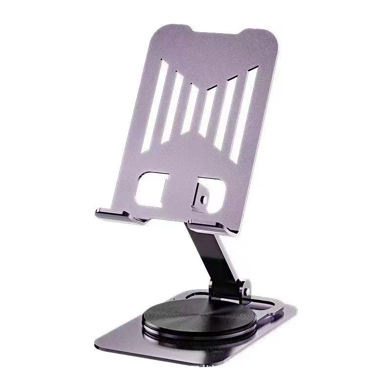 金属手机支架桌面懒人折叠可旋转手机平板支架铝合金直播手机