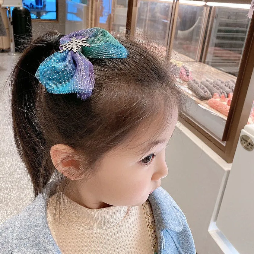 Cute bow hairpin headwear for little girls, Korean children's hair accessories and hairpin princess set detail image 3