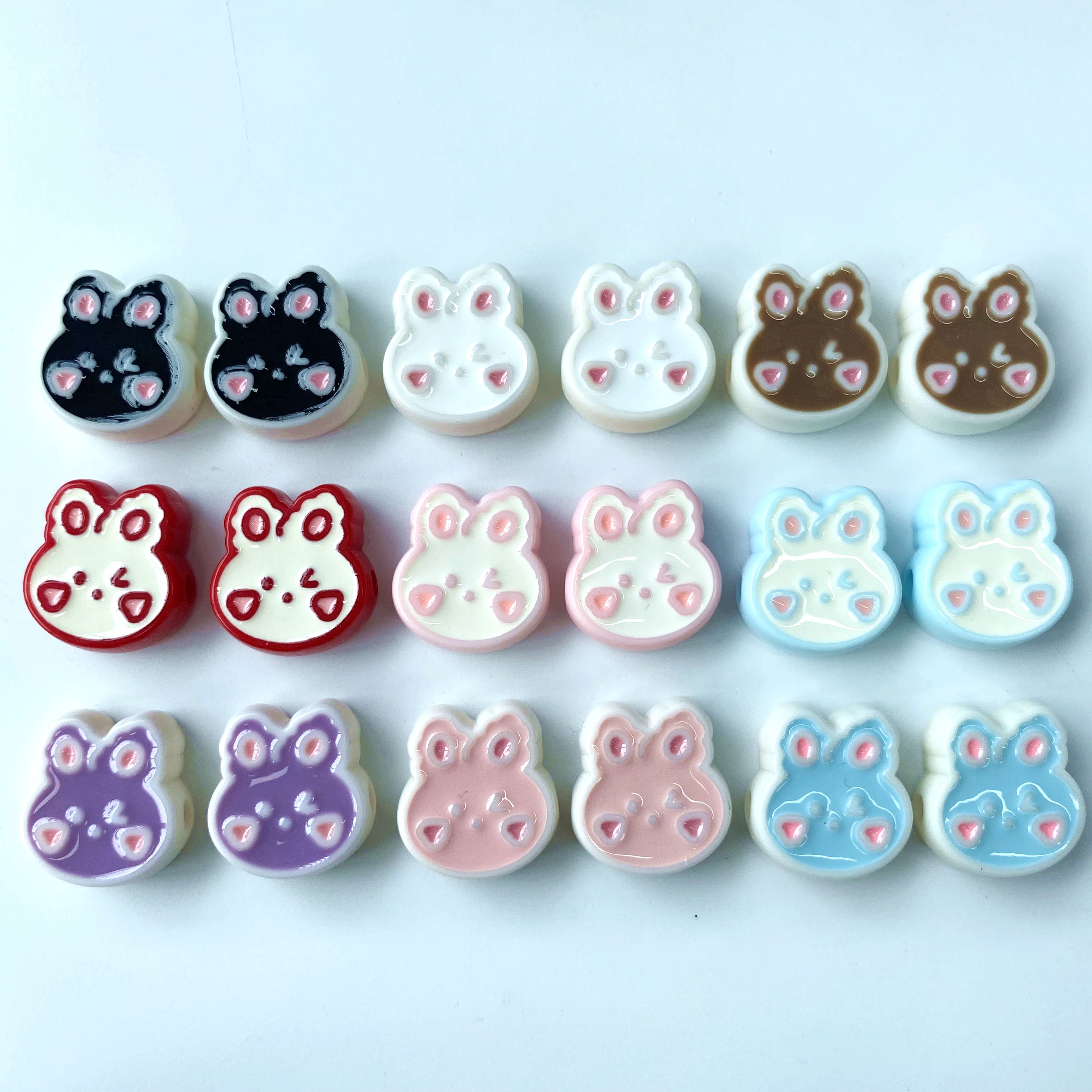Acrylic oil-dripping, cute and adorable rabbit creative diy pendant/mobile phone pendant chain, keychain, hanging bag, pendant accessory material Application Scenario