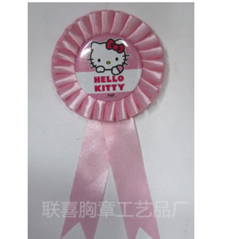 创意卡通马口铁胸花生日圣诞 宝宝生日派对用品