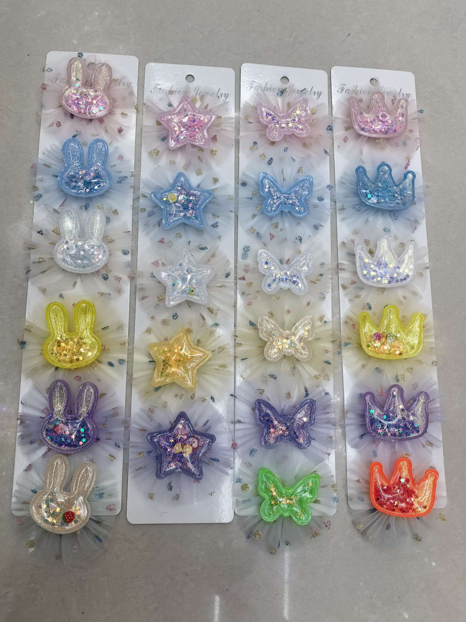 Cute bow hairpin headwear, little girl Frozen, Korean children's hair accessory, hairpin, Elsa Princess set Specification image