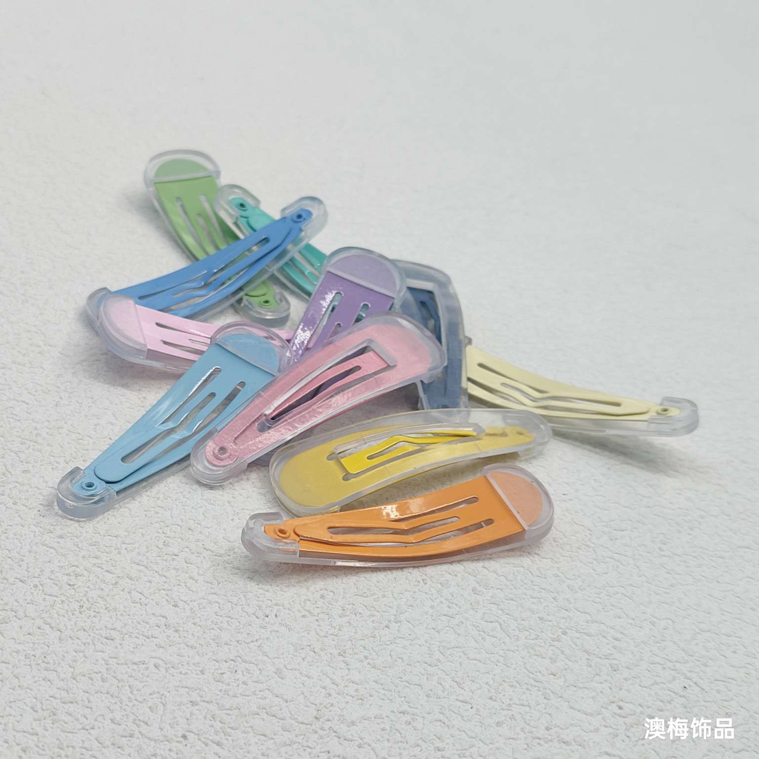 5cm透明塑料片带彩色BB夹发饰头饰时尚发夹简约百搭饰品女款潮流造型详情图5