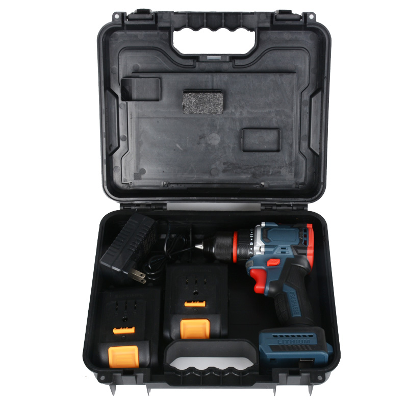 16.8V household multi-functional brushless lithium battery drill, high-power forward and reverse impact, high-quality large-twist small steel gun tool pic 4