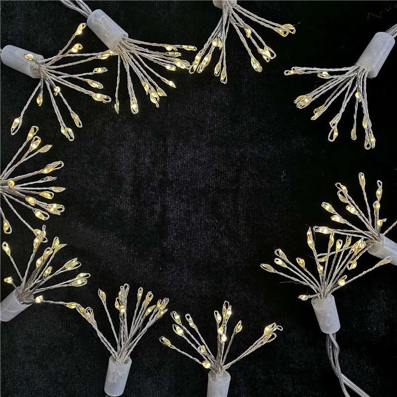 Indoor and outdoor LED light strings, solar light strings, copper wire lights, decorative light strips, courtyard lighting, festival atmosphere lights, waterproof decorative, festival supplies detail image 4