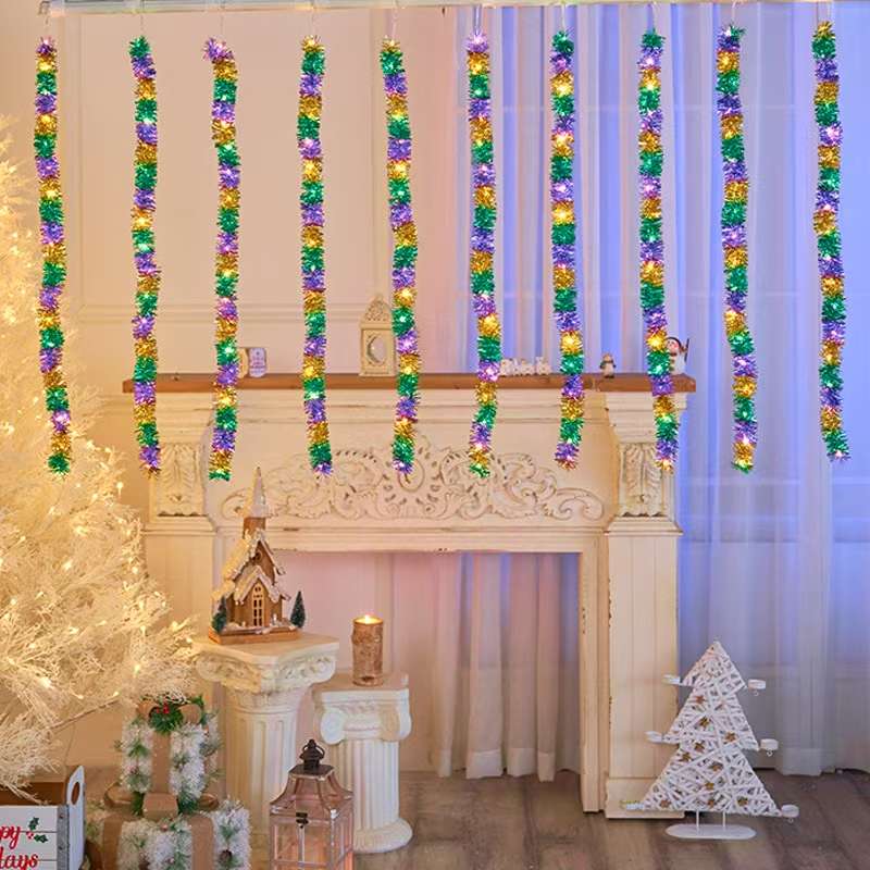 Indoor Christmas silk strip decorative curtain lights 3*0.9 meters, outdoor LED light strings, solar light strings, G40 light strings, led small string lights, festival decorative light strips, courtyard lighting fixtures detail image 7