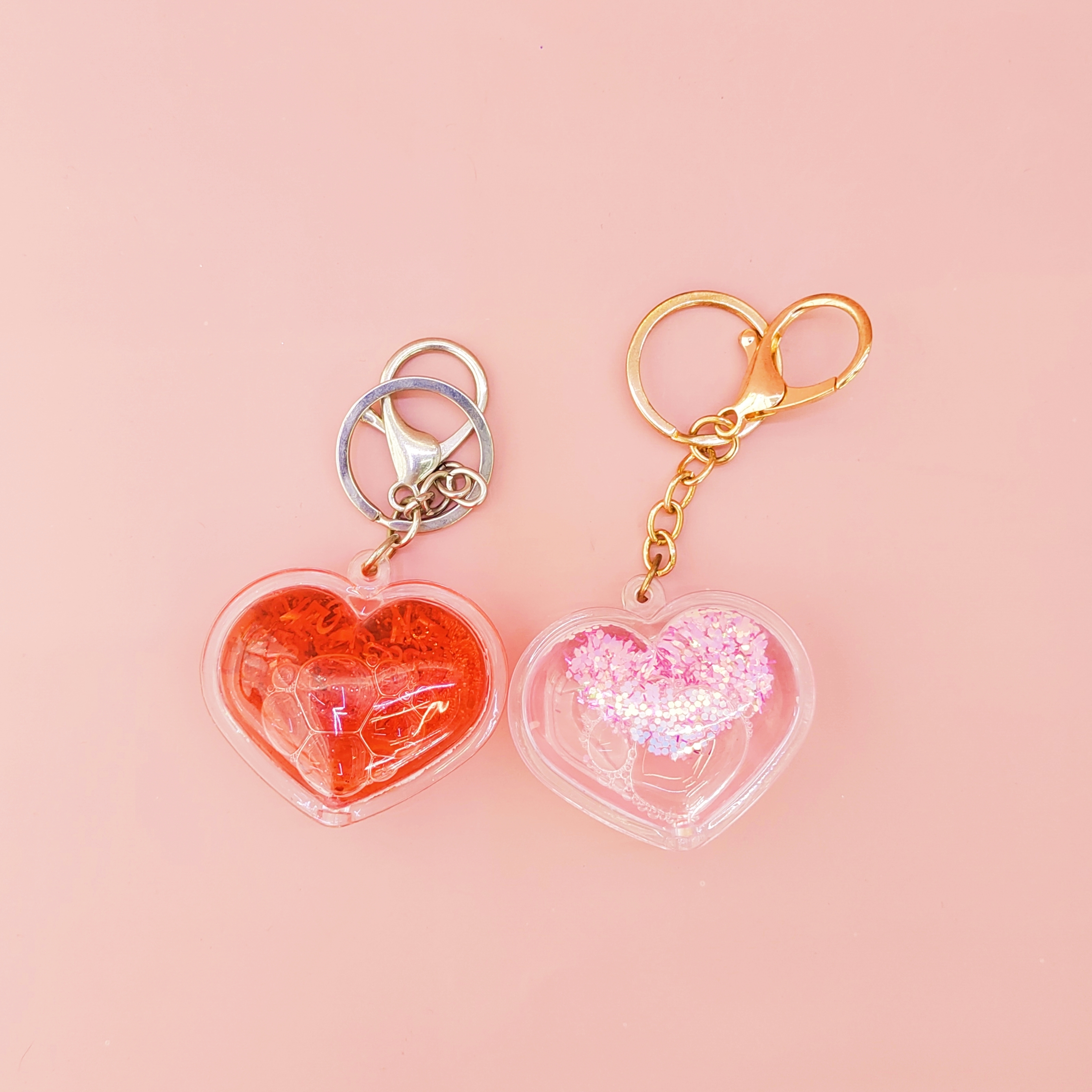 Zhehui Craft heart-shaped keychains, red heart-shaped keychains, keychain accessories, Valentine's Day gifts, cross-border bestsellers Item Picture