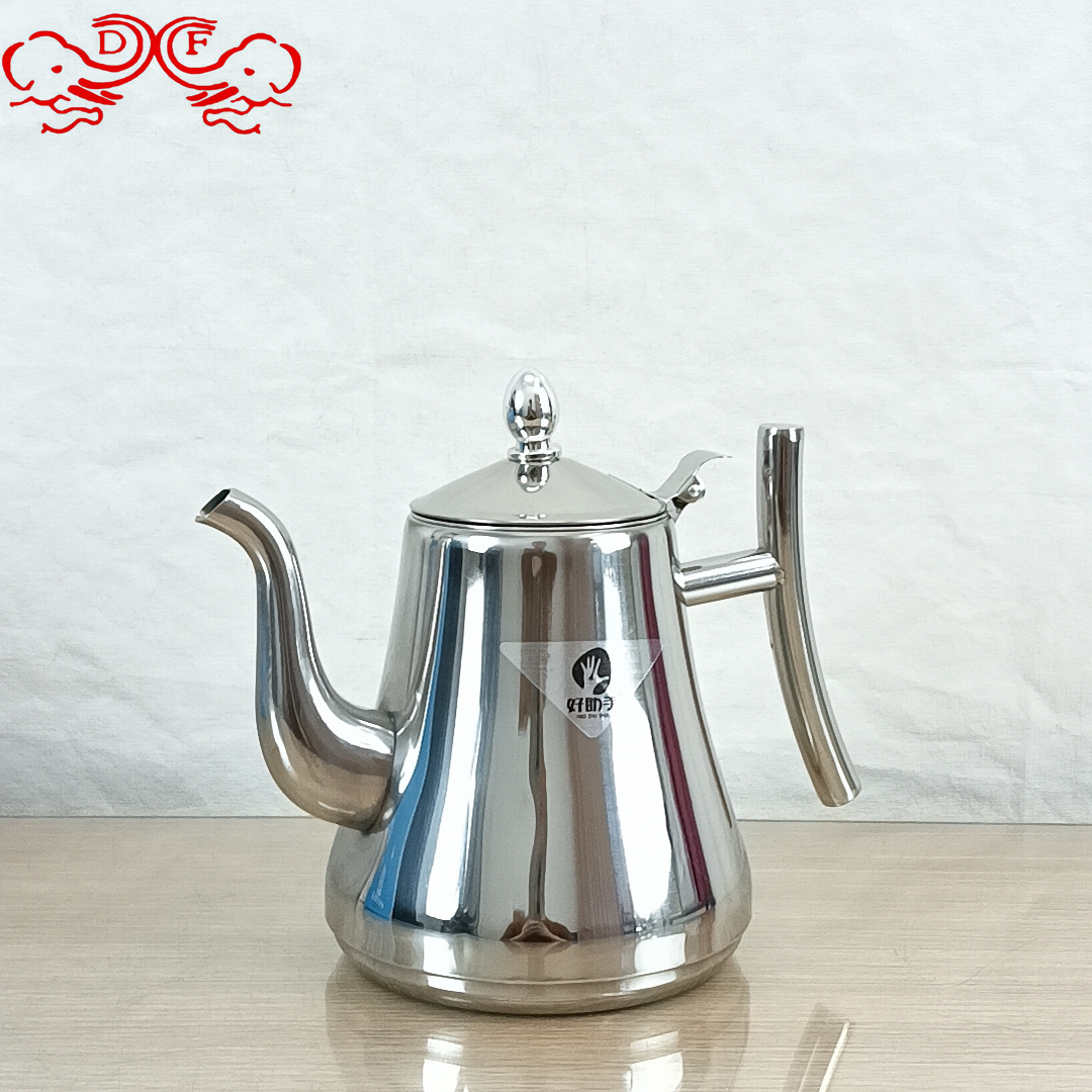 DF99157 stainless steel caskette, European coffee pot, home hotel with filter, cold water kettle, DF TRADINGHOUSE Item Picture