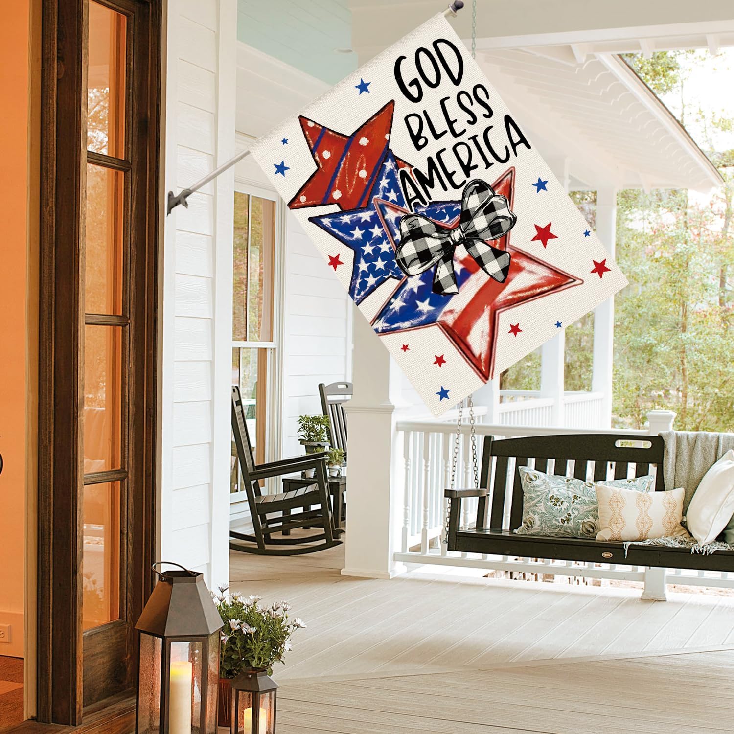 Amazon exclusive summer Garden flag digital double-sided linen printed pattern outdoor courtyard flag manufacturer wholesale 1 garden flag banner, outdoor advertising flagpole flag Specification image