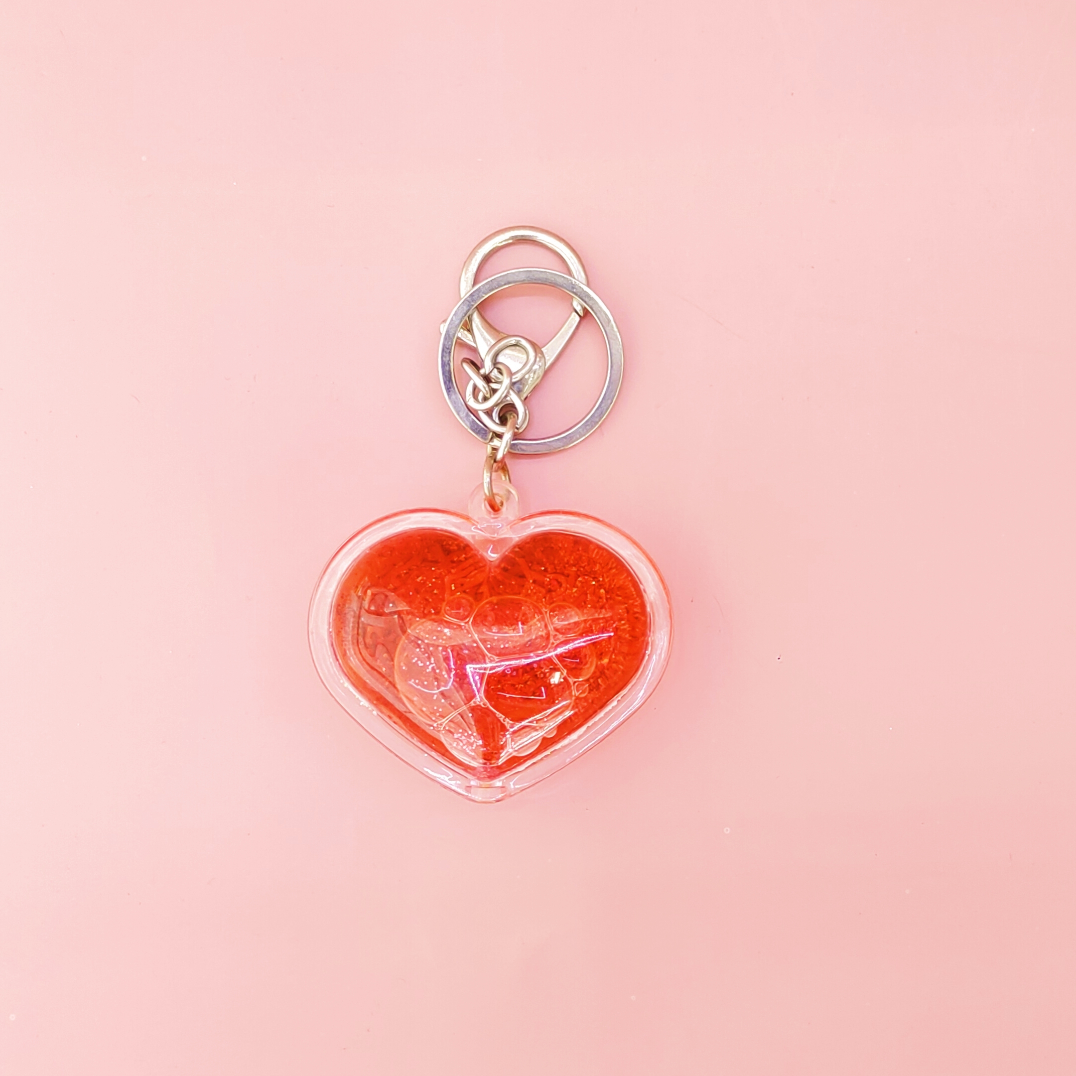 Zhehui Craft heart-shaped keychains, red heart-shaped keychains, keychain accessories, Valentine's Day gifts, cross-border bestsellers details Picture