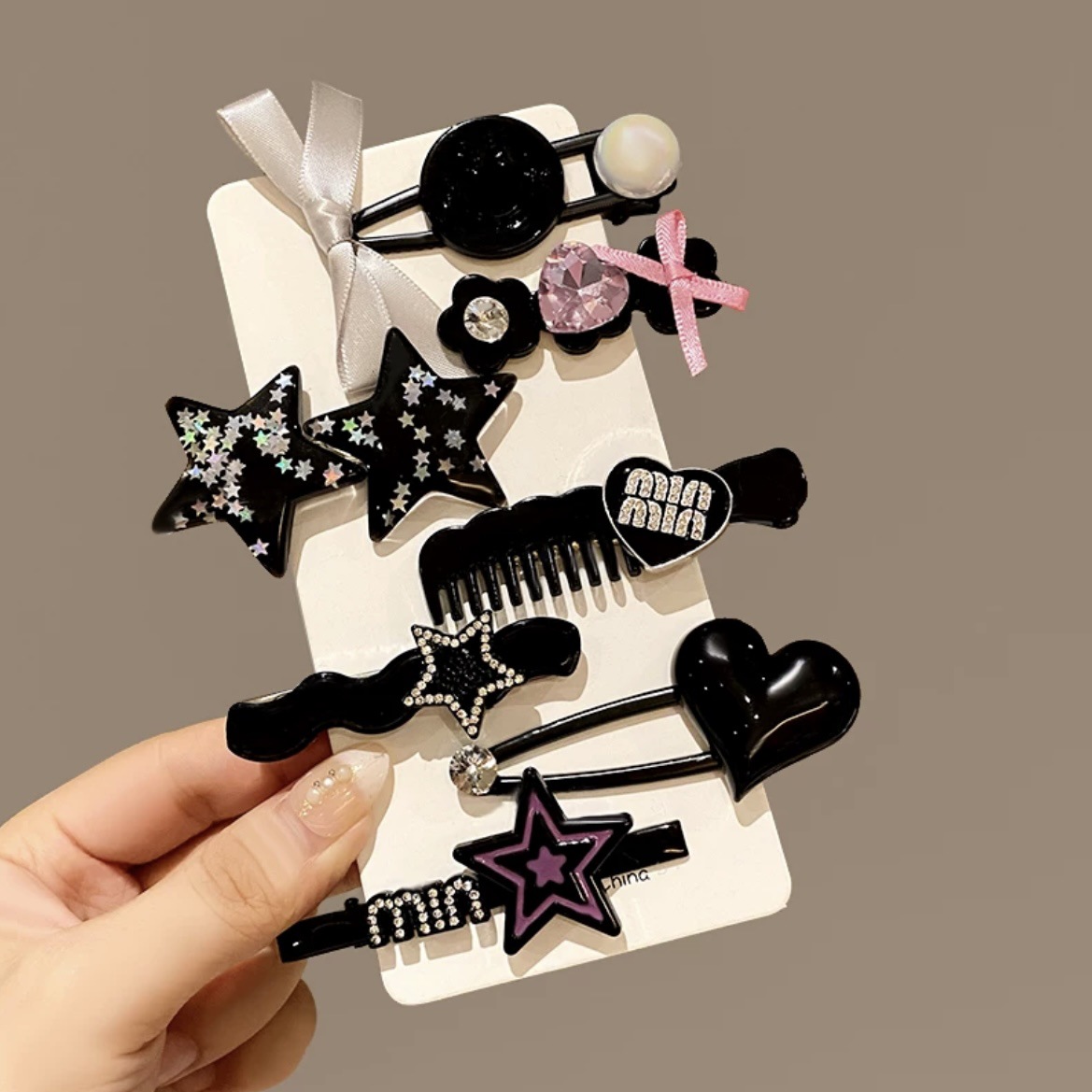 y2k金属发夹多巴胺发卡女星星夹子ins头饰夹子甜美刘海碎发夹发饰详情图15