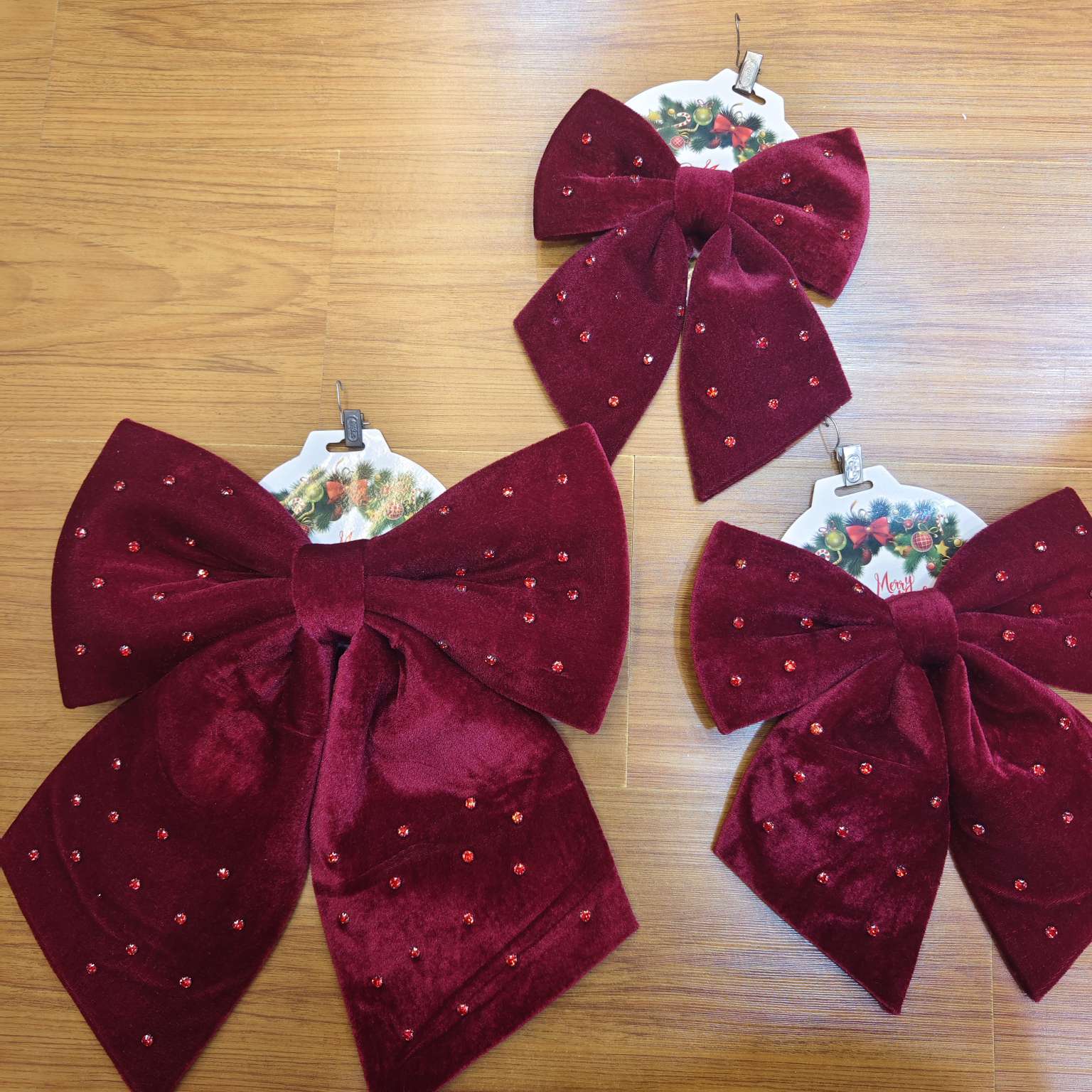 Christmas office culture Christmas supplies Christmas decorations Bow