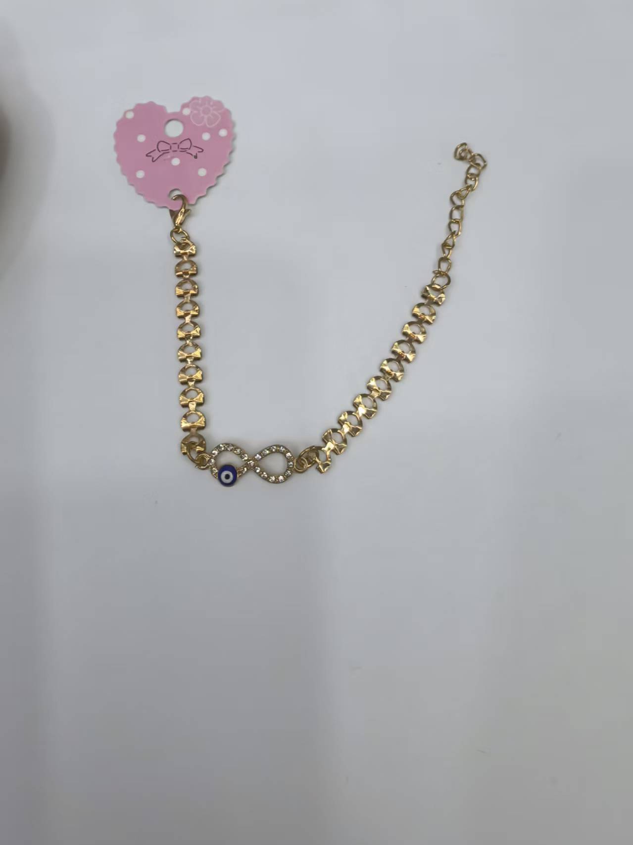 蓝色眼睛手链，8 字款合金手链，人鱼公主手链，名媛风，公主风，明星同款，网红爆款手链产品图