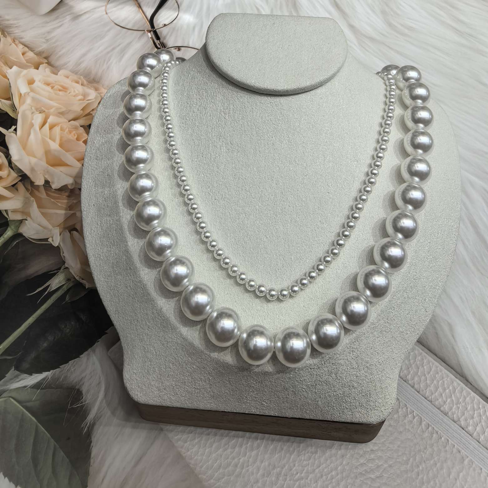 Shi Family Pearl Necklace 925 silver clasp accessory, simple and elegant pearl necklace, a versatile gift for ladies' temperament detail image 9