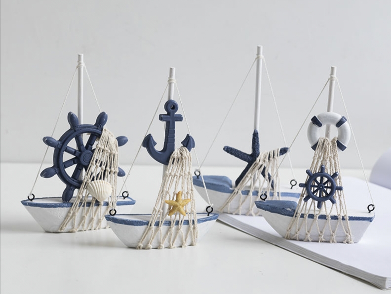 地中海创意礼品工艺品全身镜子工艺船永生花玻璃灯罩展示盒穿戴甲直播用