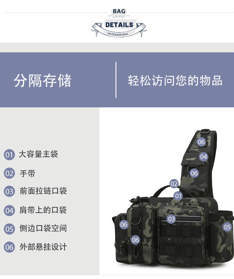 斜挎包多功能腰包饵垂盒渔具包大容量钓鱼竿包路亚包单肩背包新款详情16