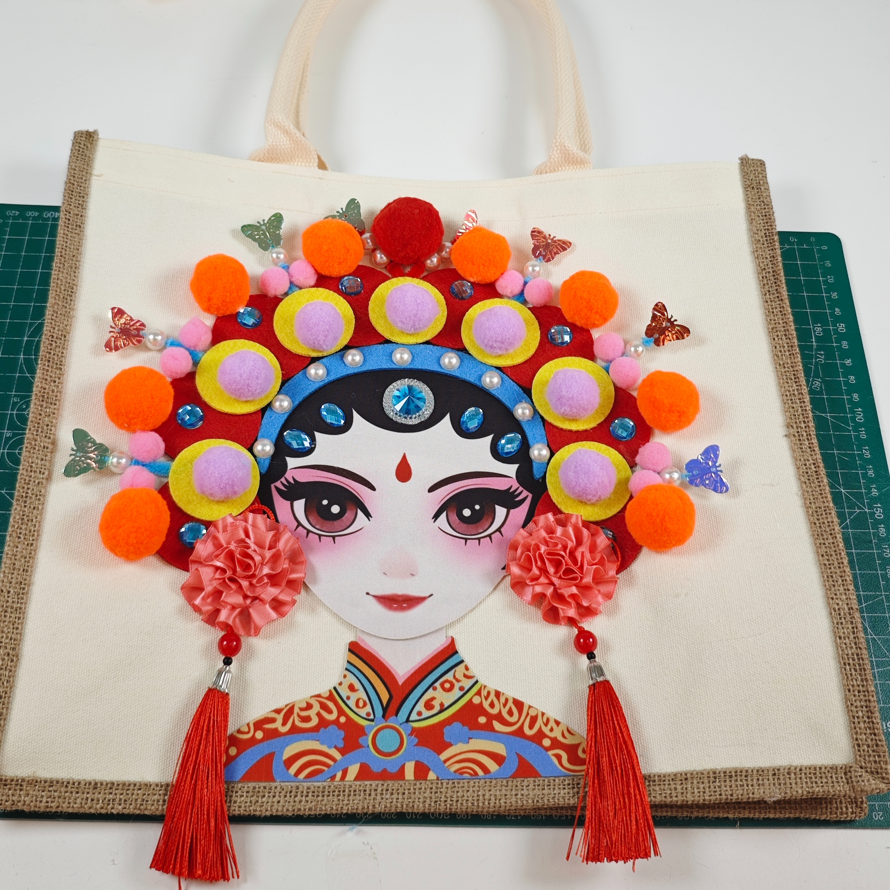 非遗文化手工diy包包京剧脸谱制作学校亲子社区成人文创主题活动详情8