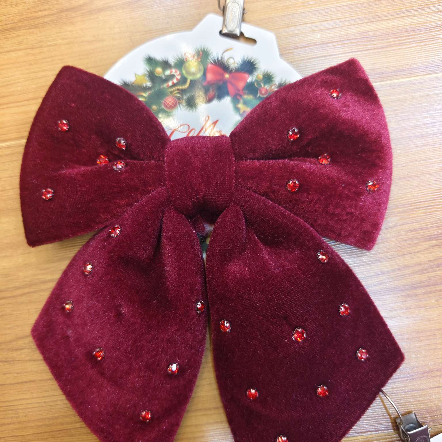 Christmas office culture Christmas supplies Christmas decorations Bow Application Scenario