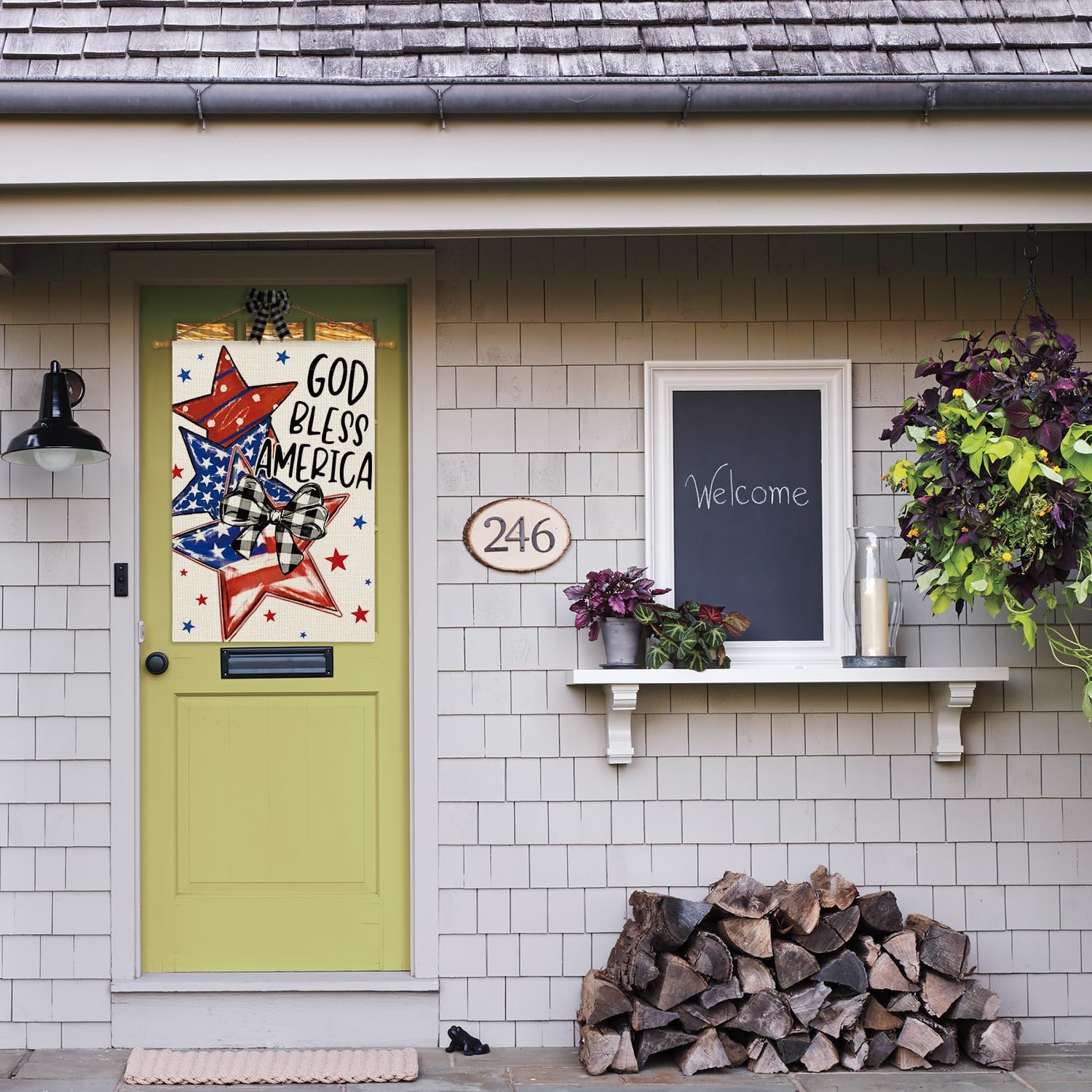 Amazon exclusive summer Garden flag digital double-sided linen printed pattern outdoor courtyard flag manufacturer wholesale 1 garden flag banner, outdoor advertising flagpole flag Application Scenario