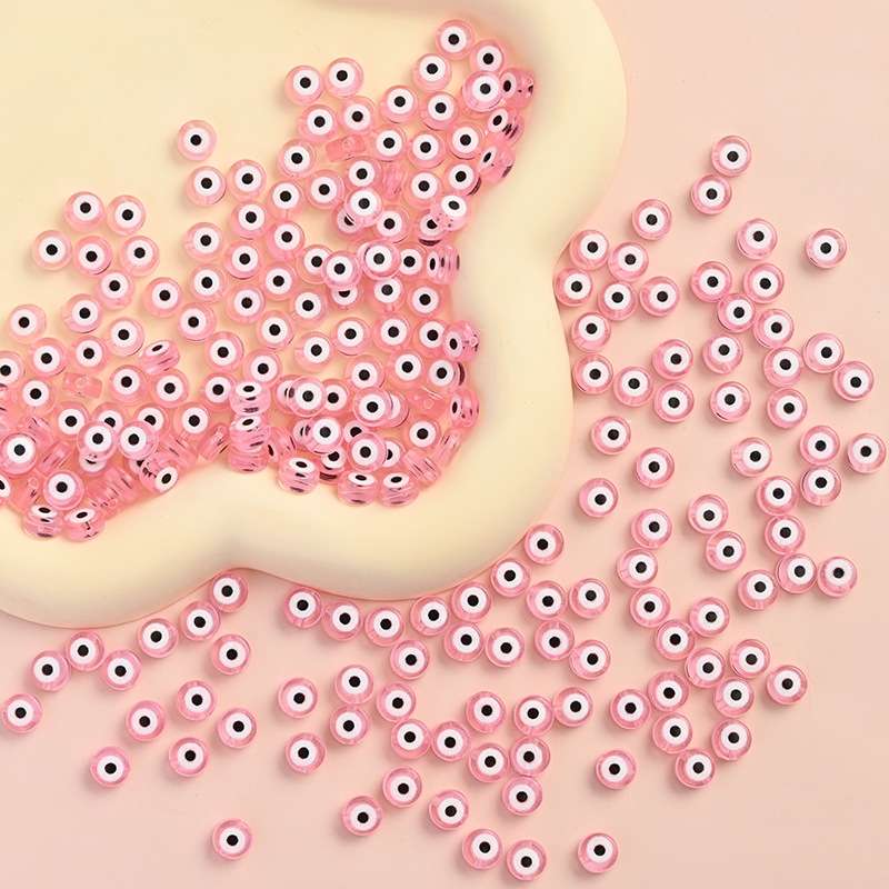 4*7mm透明各色眼睛散珠 饰品配件DIY串珠散珠手工珠子材料详情图5