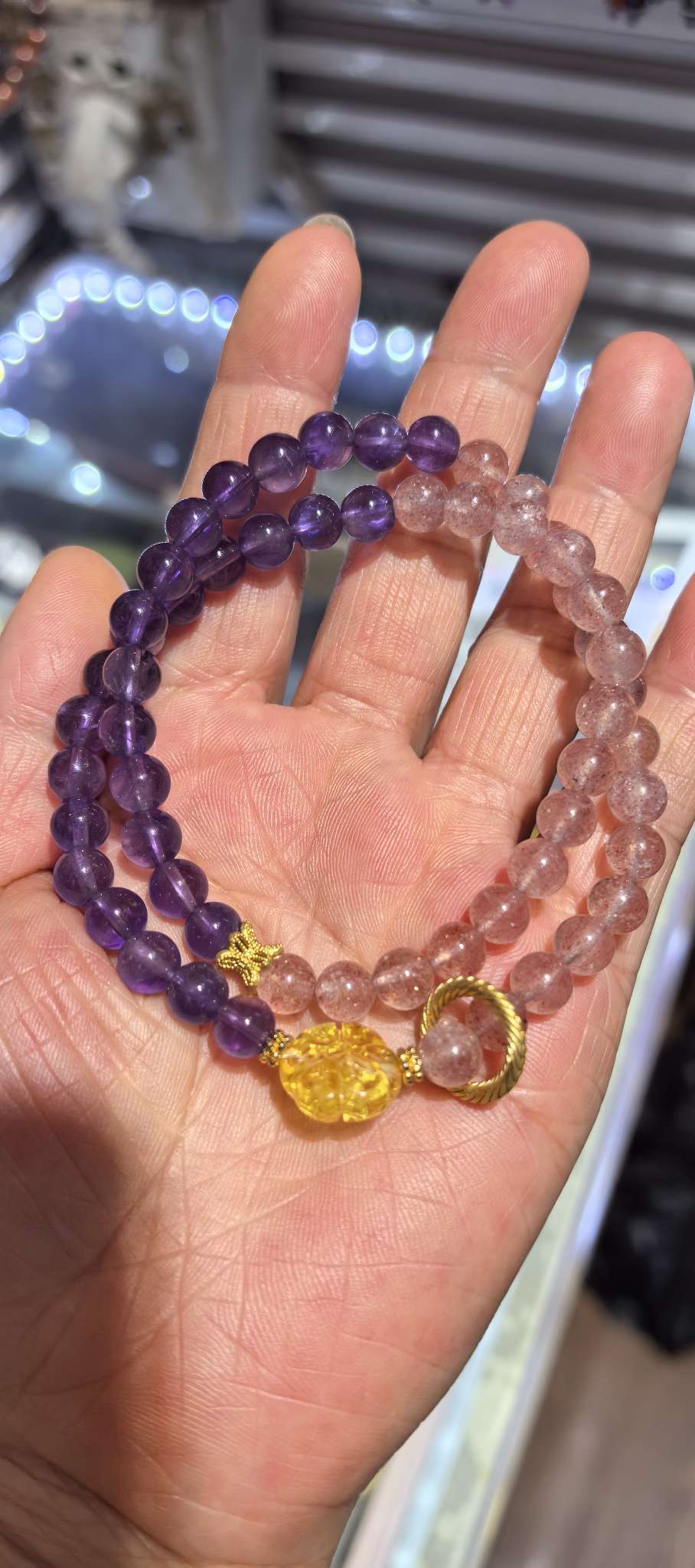 Natural crystal bracelets, agate bracelets, multi-gemstone bracelets, crystal craft ornaments, diy car ornaments, creative gifts, crystal tree decorations detail image 2