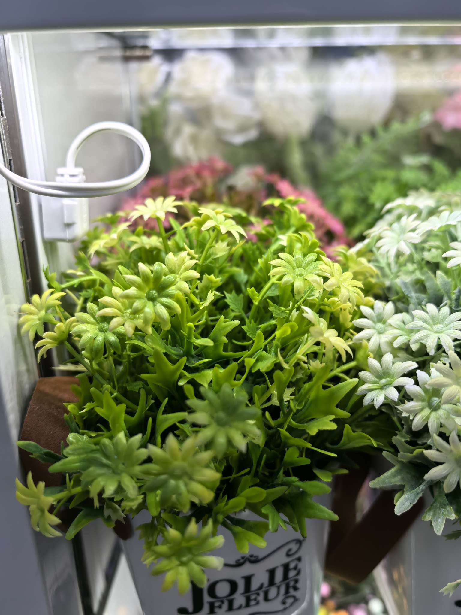 Office culture simulation garden green plant fence, simulation flower, green ivy, vine knitted simulation plant decoration, simulation green plant garden decoration detail image 7