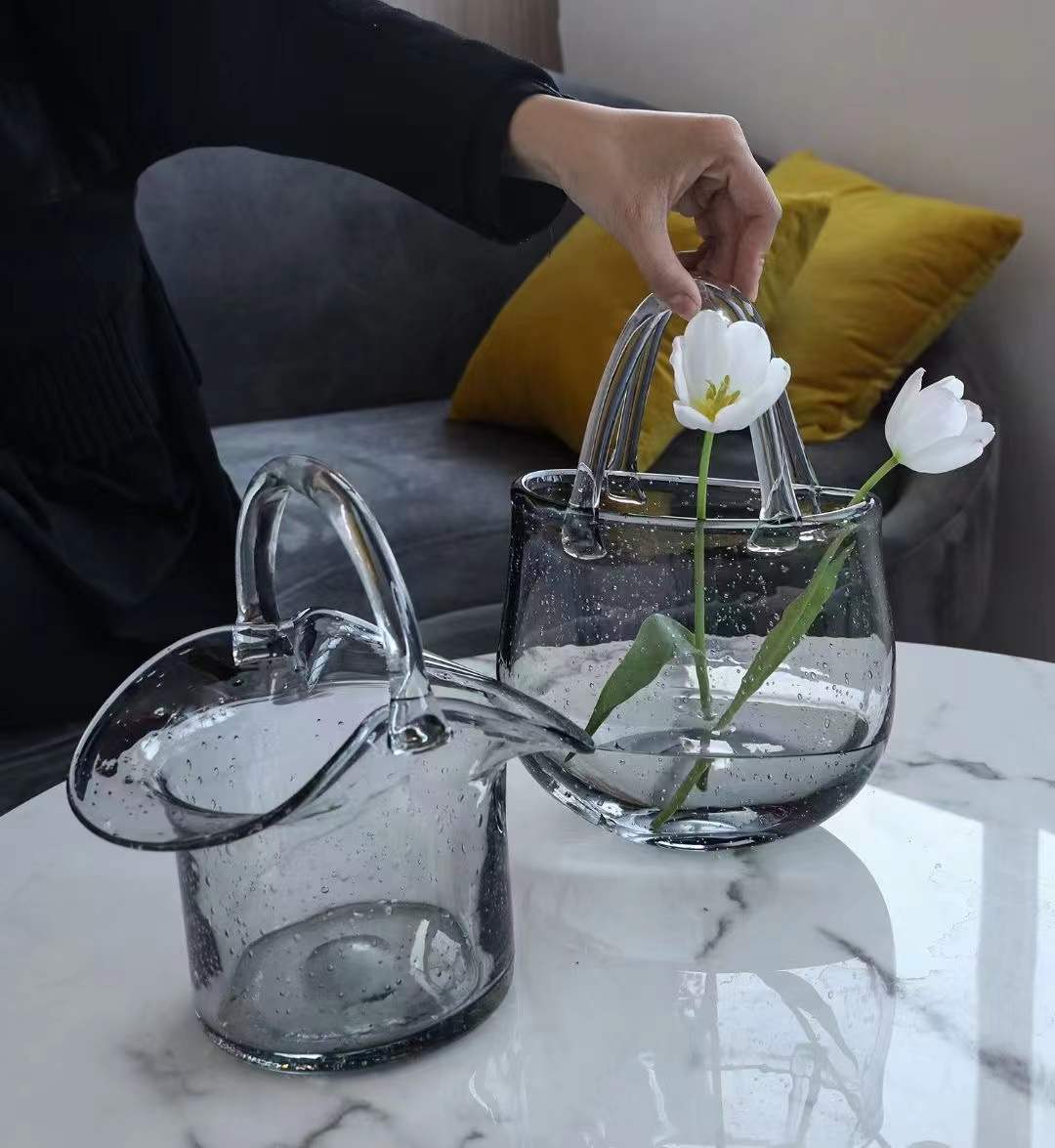 花瓶/陶瓷花瓶/花盆陶瓷/摆件/花瓶装饰白底实物图