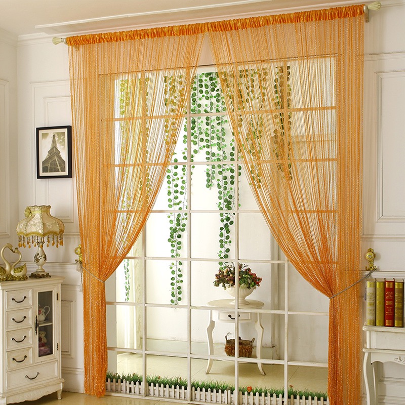 新款婚庆特密加厚加密线帘婚礼道具装饰吊顶背景可定制尺寸穿杆门帘