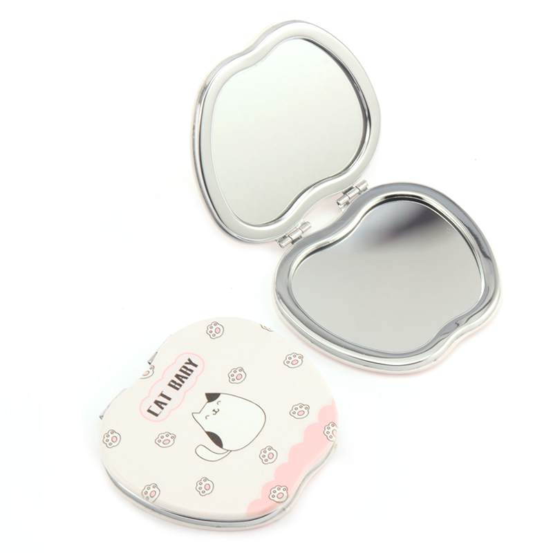 美容镜塑料/小雙面鏡/摩卡钻镜子/小镜子/化妆镜镜子白底实物图