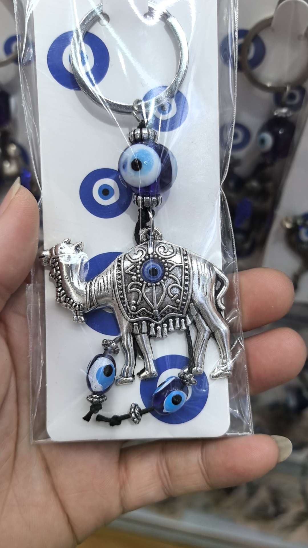 骆驼蓝眼睛钥匙扣，主要销往中东，埃及，摩洛哥等地区