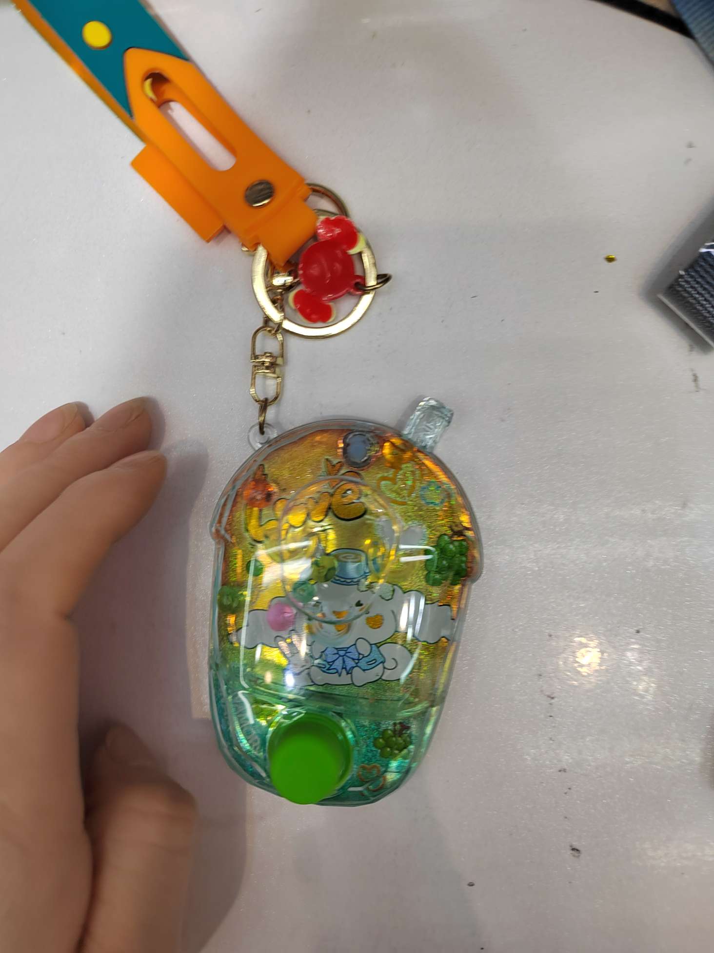 弹弹球手按压玩具钥匙扣钥匙扣