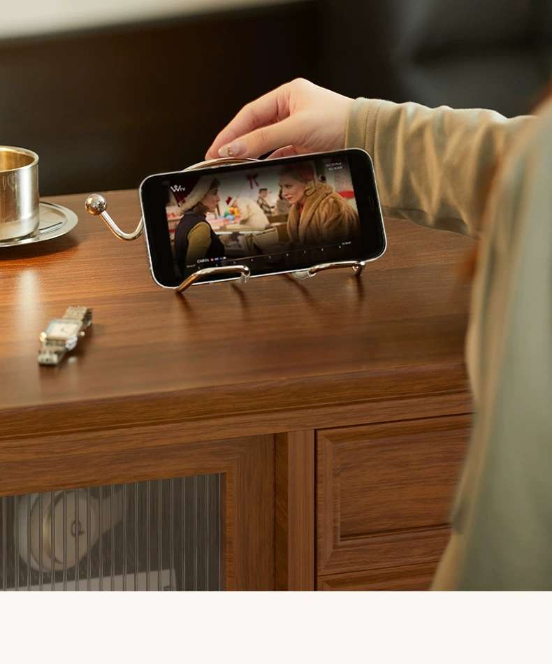 B78-ZJ25021 New creative high-appearance-level stainless steel frame TV series watching wonder mobile phone tablet detail image 7