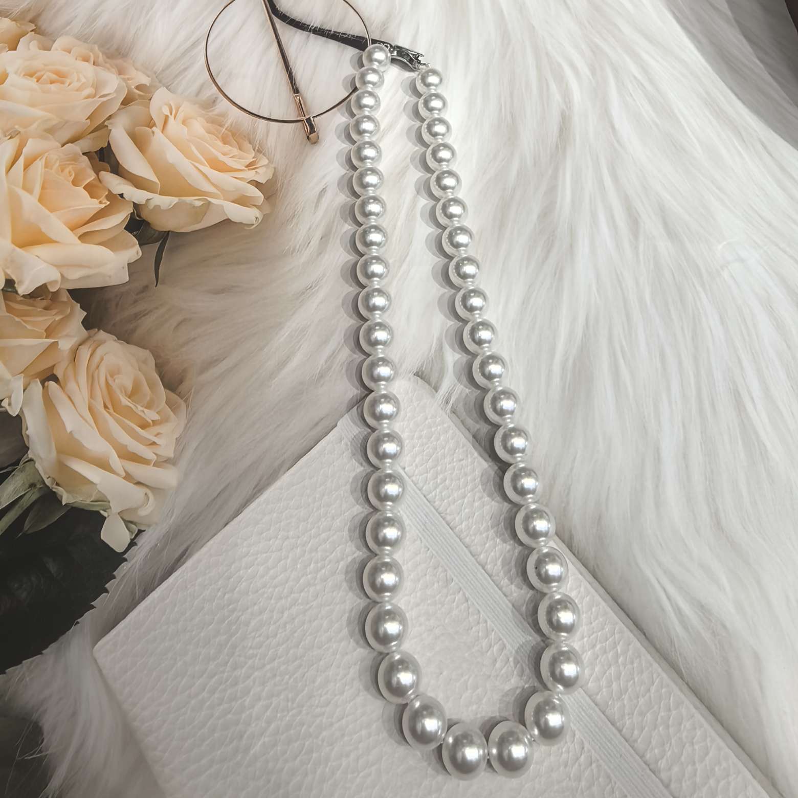 Shi Family Pearl Necklace 925 silver clasp accessory, simple and elegant pearl necklace, a versatile gift for ladies' temperament detail image 10