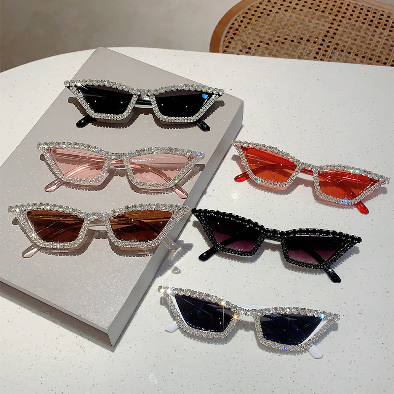 Handcrafted Brick-Encrusted Fashionable Frame Glasses, Unisex Trendy Accessories, Lightweight And Comfortable Eyewear Accessories, Anti-Blue Light Eye Protection, Decorative Stage Glasses details Picture