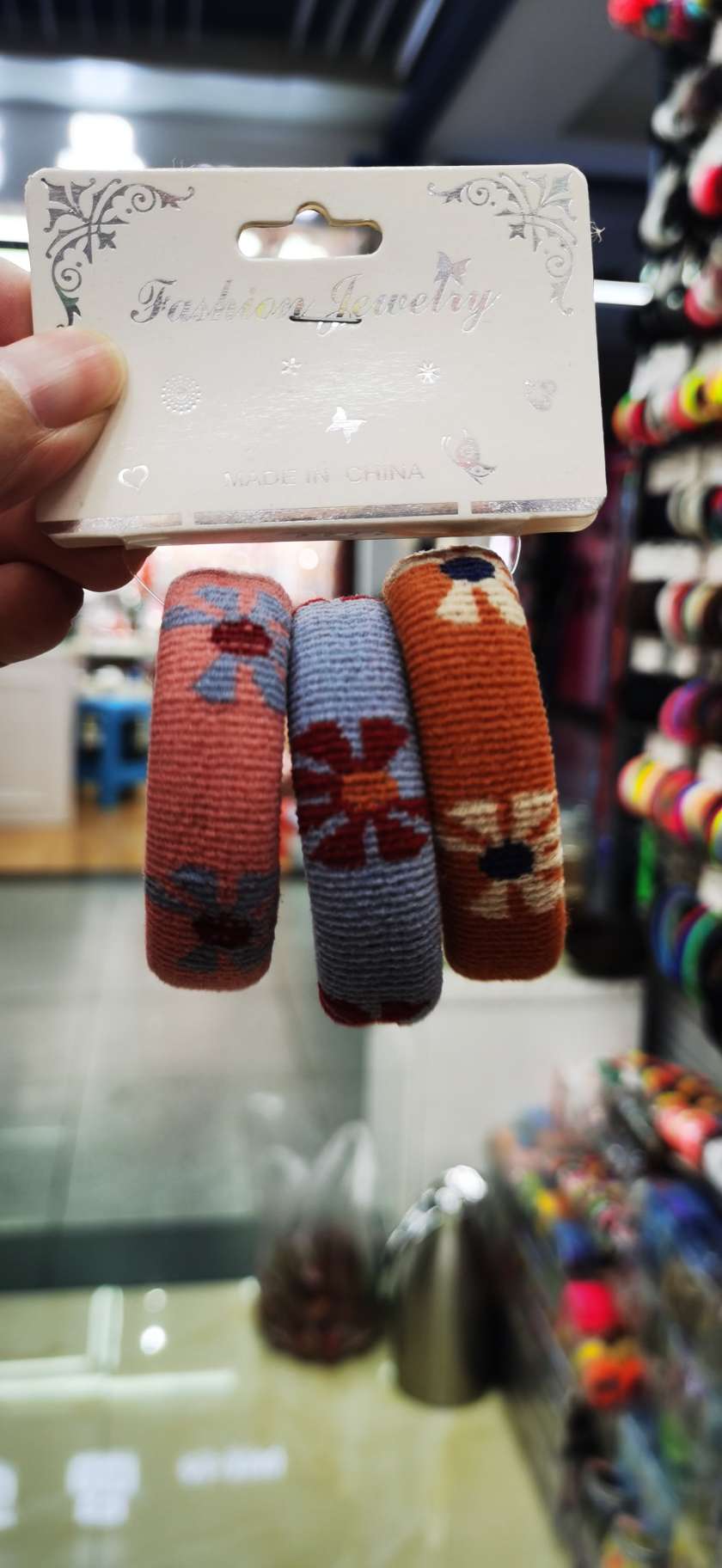 女士拼接简约时尚发饰发绳头饰 韩版发圈头饰拼接发饰详情图2