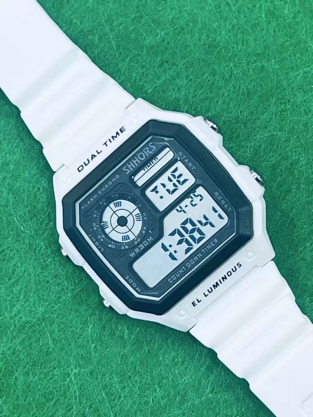 手表男学生防水韩版户外运动表高中生青少年电子表男潮流夜光产品图