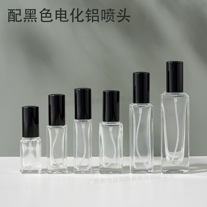 玻璃空瓶子果酱瓶玻璃罐子玻璃包装棕色香水瓶香薰塑料瓶棕色香水瓶