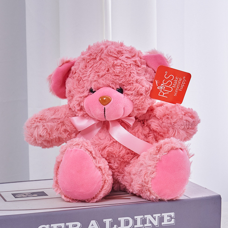 Pink bear teddy bear plush toy, seven-color bear children's wedding and festival gift manufacturer customization Application Scenario