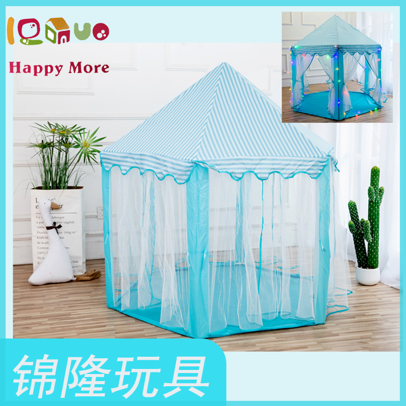 HAPPY MORE游戏屋玩具儿童六角帐篷可收纳方便携带帐篷过家家玩具儿童帐篷细节图